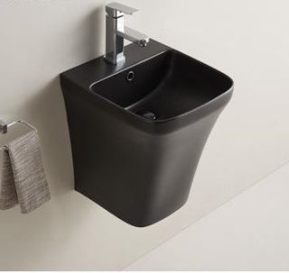 Раковина  CeramaLux 500PMB черная 36.5 см